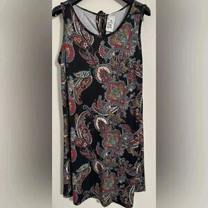 Va Va By Joy Han | Black and Paisley Dress | Size Large